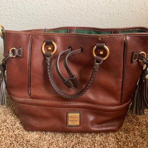 DOONEY & BOURKE NWT Florentine Drawstring Buckley Bag in CHESTNUT